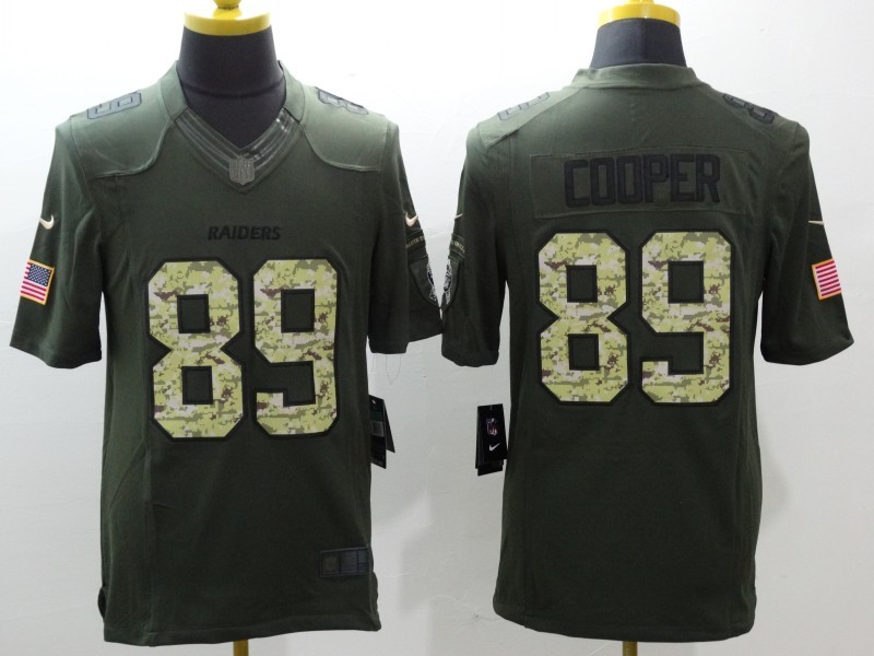 Men's Las Vegas Raiders Amari Cooper #89 Army Green Jersey